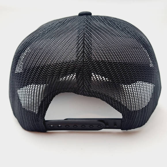 Fender Foam Trucker Mesh Snapback Cap Hat Black HTV - Picture 4 of 4